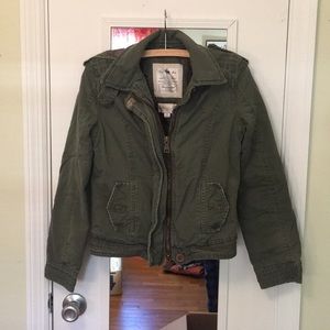 Abercrombie and Fitch green coat utility jacket